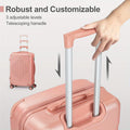 Suitcases hard-shell 12 20 24 28 inches of 4 featuring corner guards available in sizes and these durable cases come with 360-degree spinner wheels offering a spacious and lightweight option for travel